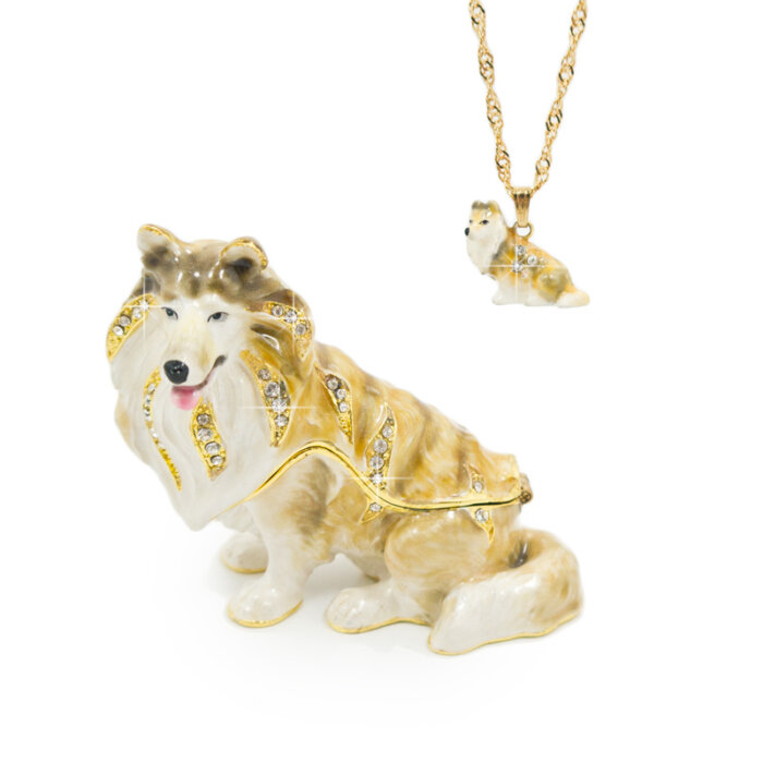 Duke Sheltie Trinket Box & Necklace *Discontinued
