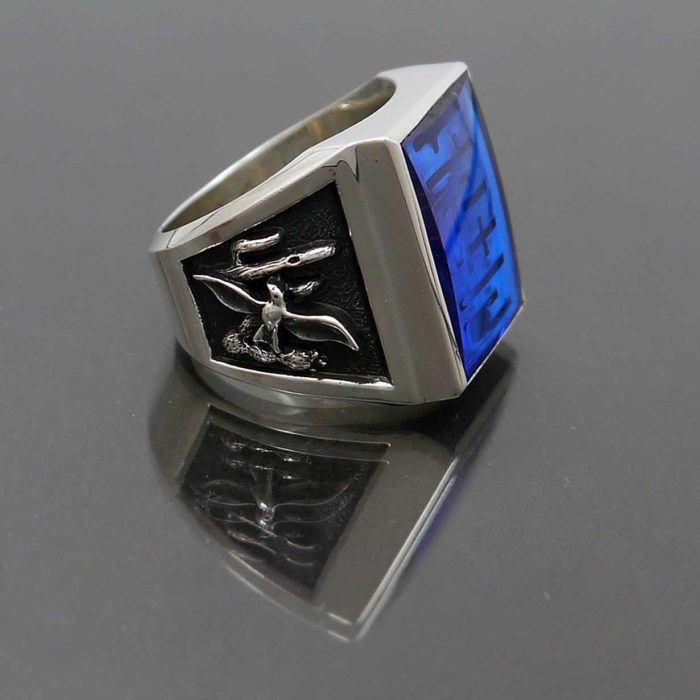 Sterling Silver Religious Illusion Jesus Ring - Image 3