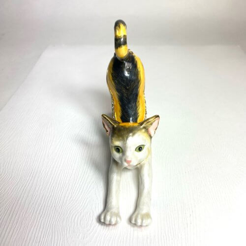 Kylie Calico Cat Trinket Box & Necklace