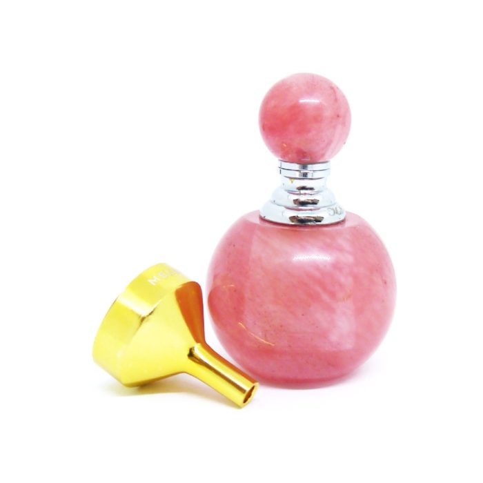 Strawberry Quartz Perfume & Essential Oil Scent Bottle with Crystal Dropper