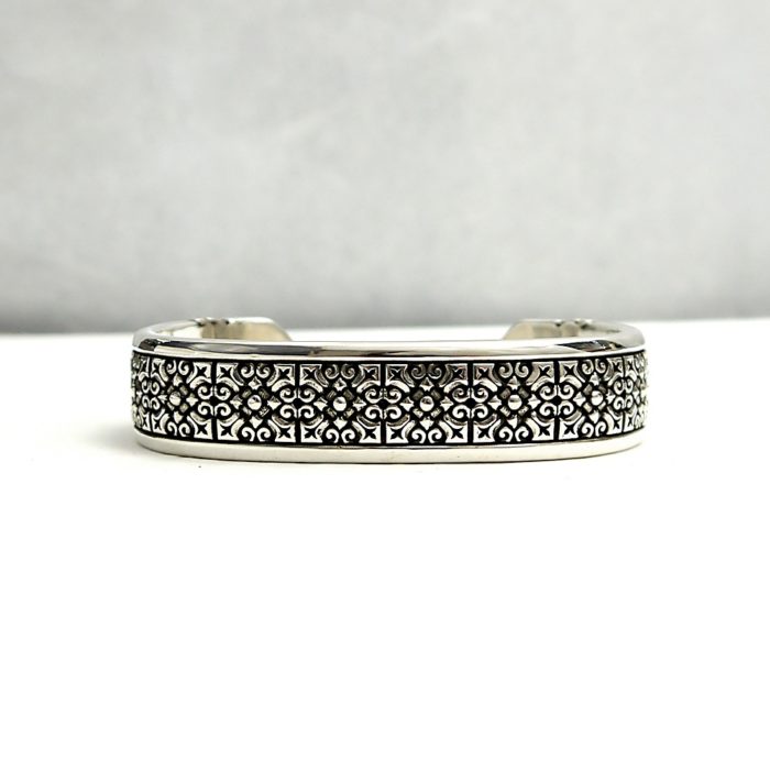 Designer Night Rider "Drextyn" Cuff Bracelet in Sterling Silver