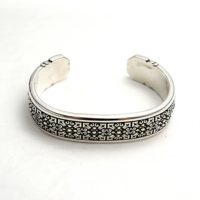 Designer Night Rider "Drextyn" Cuff Bracelet in Sterling Silver - Image 2