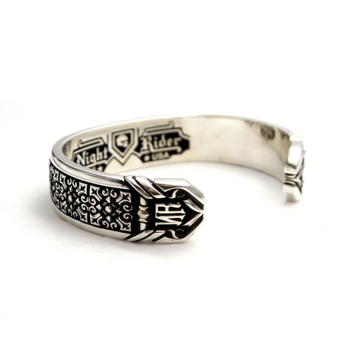 Designer Night Rider "Drextyn" Cuff Bracelet in Sterling Silver - Image 4