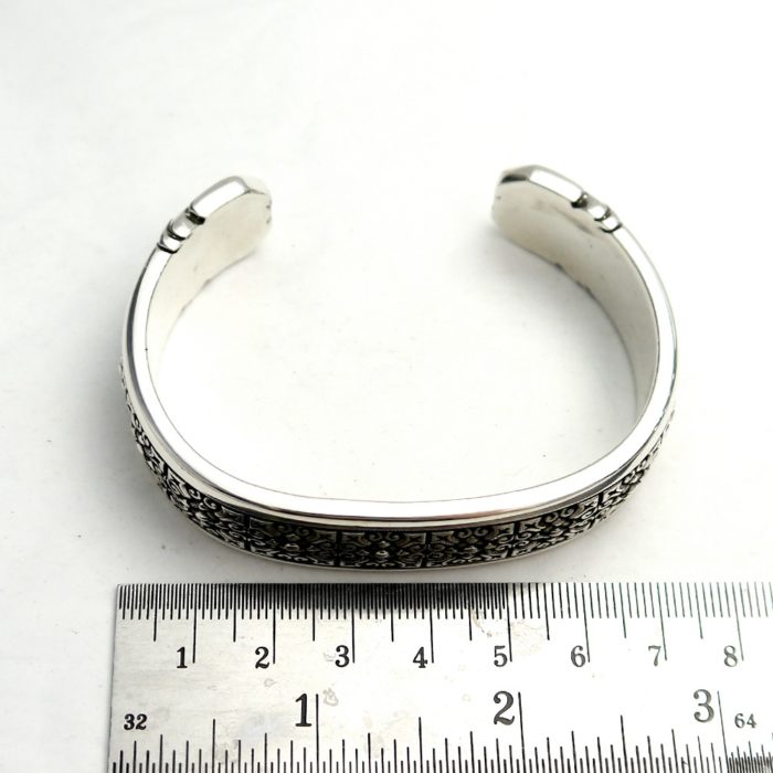 Designer Night Rider "Drextyn" Cuff Bracelet in Sterling Silver - Image 6