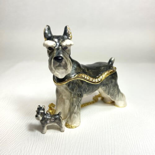 Sir Schnauzer Trinket Box & Necklace