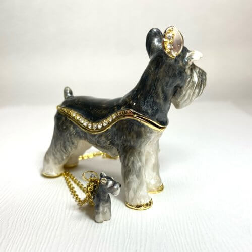 Sir Schnauzer Trinket Box & Necklace