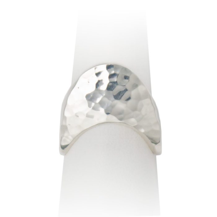 Hammered Ring, Large "Wave" Design