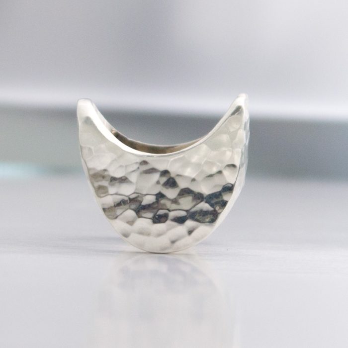 Hammered Ring, Large "Wave" Design - Image 3