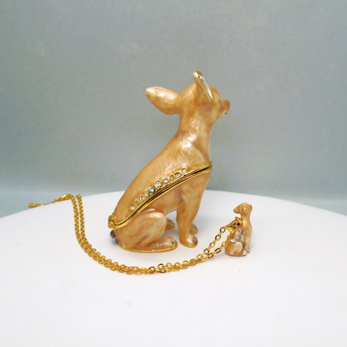 Starlight Chihuahua Trinket Box & Necklace - Image 3