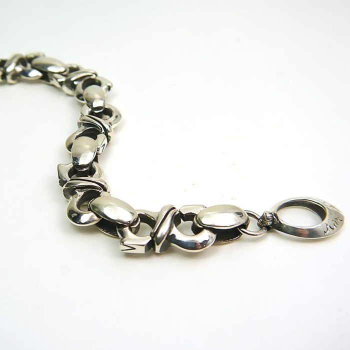 King Baby S-Link Dragon Tail Bracelet in Sterling Silver 10"