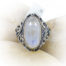 Oval Filigree Moonstone Ring