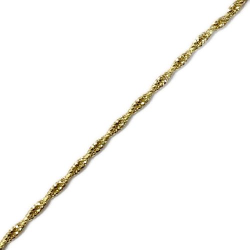 14k Yellow Gold Twisted Style Chain 20"