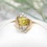 2.36 ct Yellow Diamond Ring with Wide Band in 18k Yellow Gold