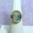 Opal Open Shadow Box Ring in 14k Yellow Gold
