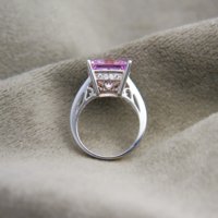 14k gold pink clearance ice ring