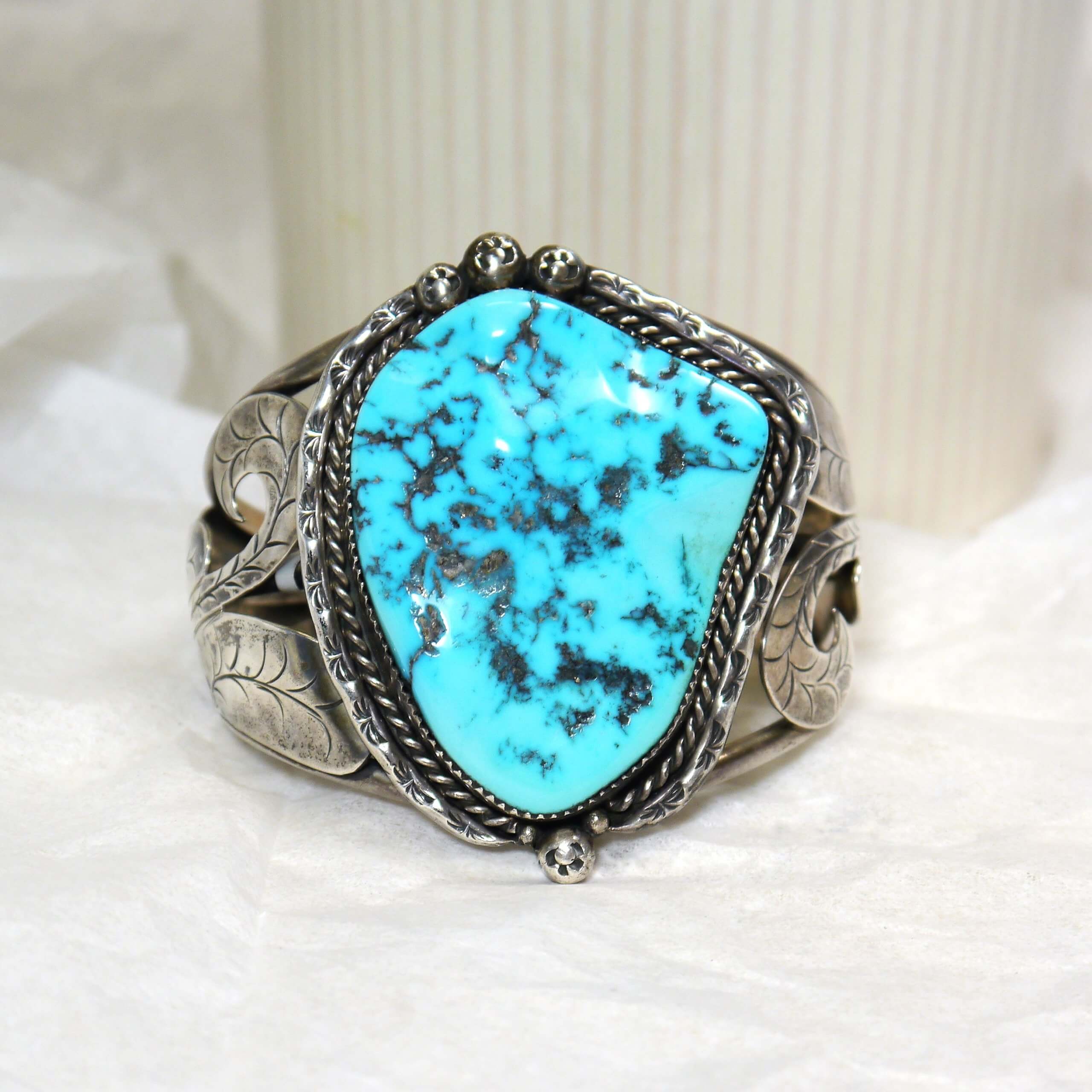 Men's Handmade Powder Blue Turquoise Ring | Burton's