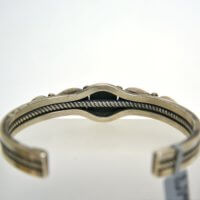 5 Pear Cut Turquoise Stone Cuff Bracelet in Sterling Silver