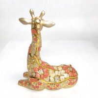 Glamorous Giraffe Trinket Box with Matching Necklace - Image 2