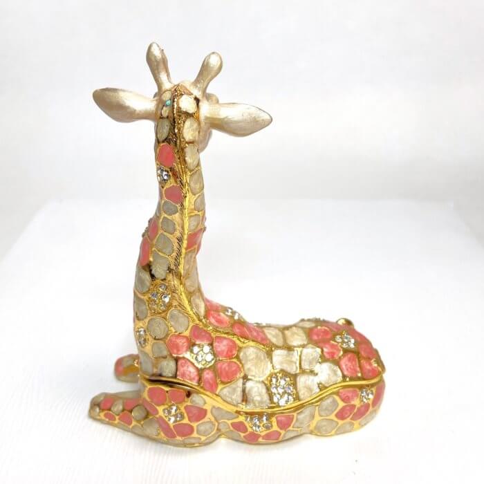 Glamorous Giraffe Trinket Box with Matching Necklace - Image 2