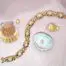 14k Yellow Gold Diamond and Pearl Bracelet
