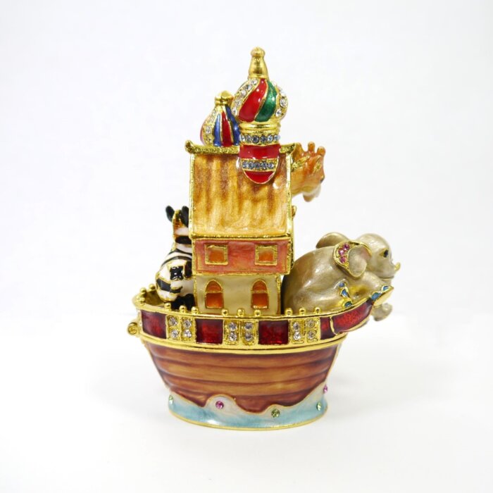 Noah's Ark Trinket Box with Matching Mini Necklace - Image 2