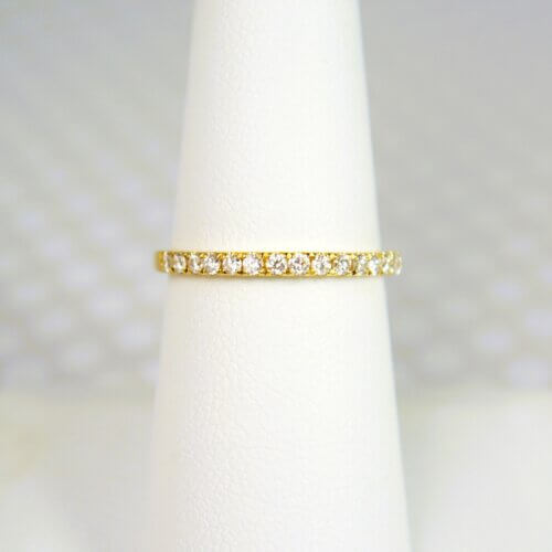 18k Yellow Gold Diamond Wedding Band