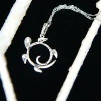 Ruby & Diamond Turtle Pendant Necklace