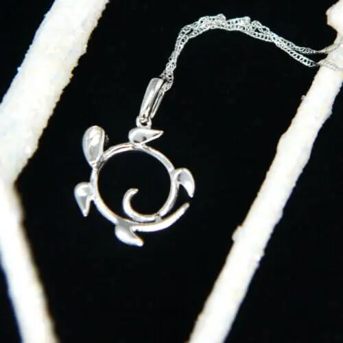 Ruby & Diamond Turtle Pendant Necklace
