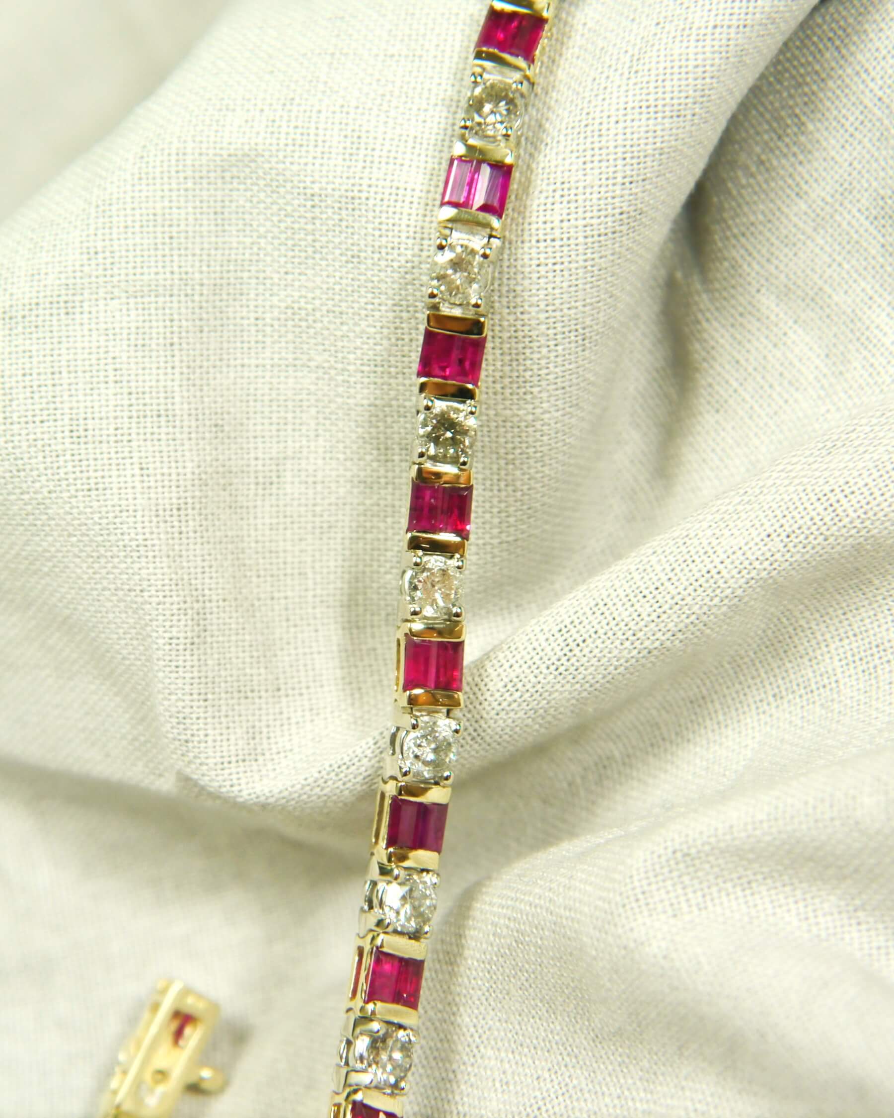 Buy Ruby Bracelets, 14k Ruby & Diamond Bangle Bracelet, 14k Yellow Gold  Genuine Ruby and Lab Diamond Bangle Bracelet, Stackable Bracelets, B295  Online in India - Etsy