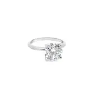 Platinum Lab Created 3ct Diamond Solitaire Ring - Image 2