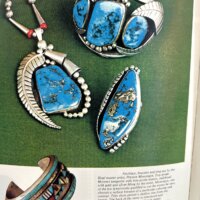 Turquoise Cuff Bracelet by Preston Monongye in Sterling Silver - Image 4