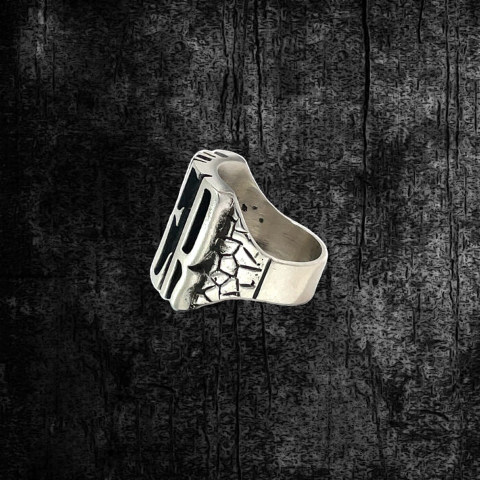 "Biker" Ring in Sterling Silver - Image 5