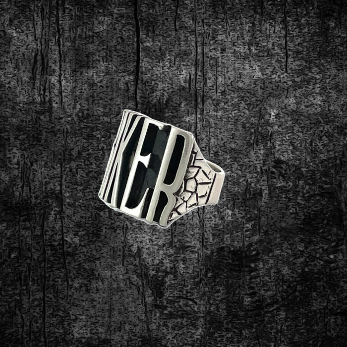 "Biker" Ring in Sterling Silver - Image 3