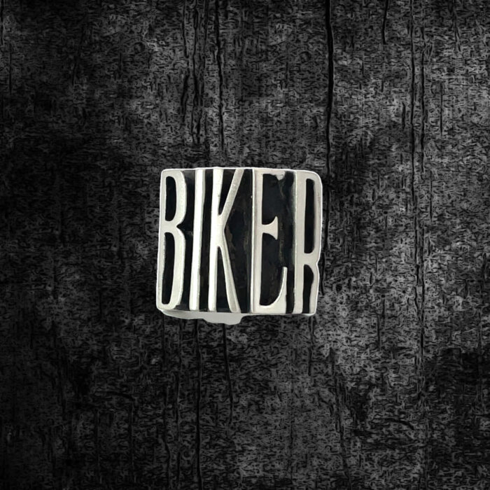 "Biker" Ring in Sterling Silver