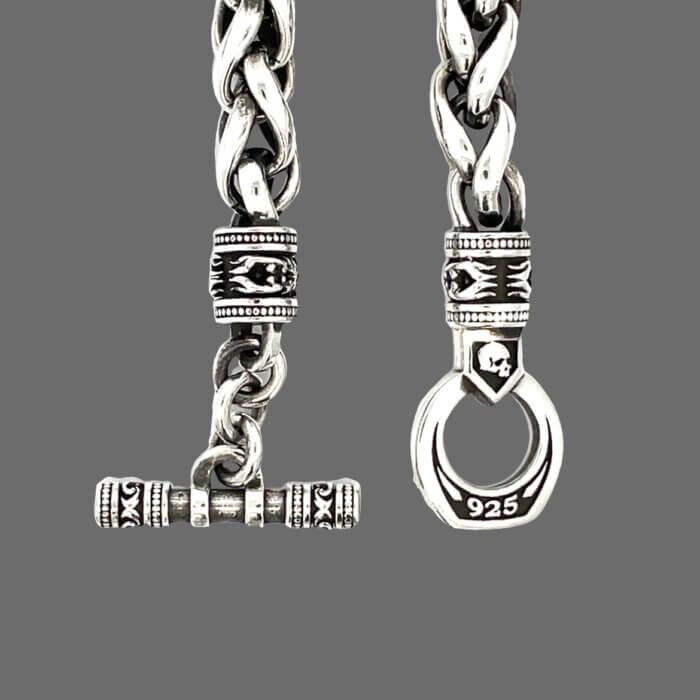 24" Sterling Silver Toggle Necklace Chain by Night Rider - Image 2
