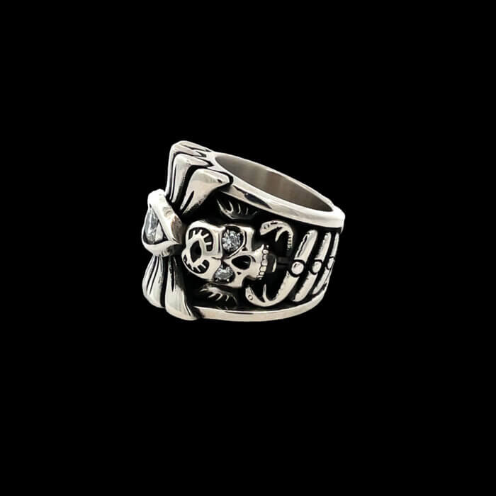 Designer Night Rider Moissanite Eye of Providence in Sterling Silver - Image 3