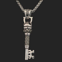 Sterling Silver Queen's Key Pendant by Night Rider - Image 2