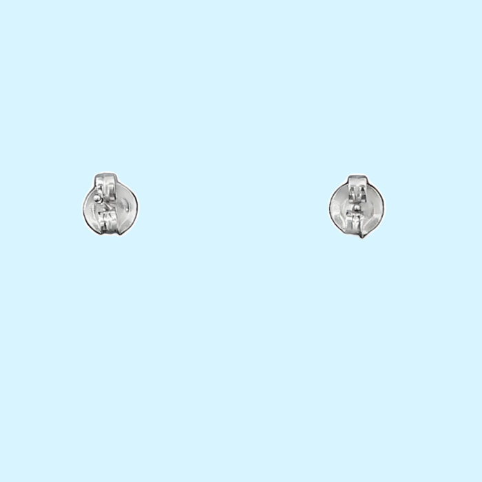 14k White Gold Fancy Diamond Drop Earrings - Image 3