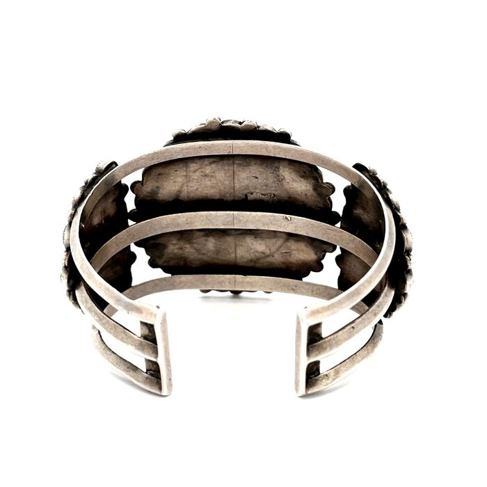 High Grade Turquoise Cuff in Sterling Silver - Image 4