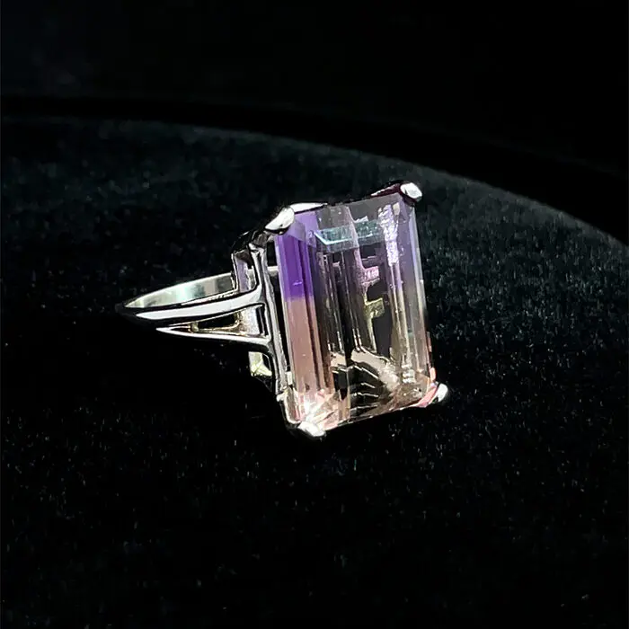 10ct Ametrine Ring in Sterling Silver - Image 3