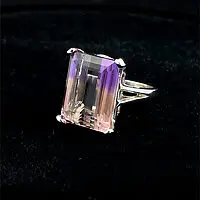10ct Ametrine Ring in Sterling Silver