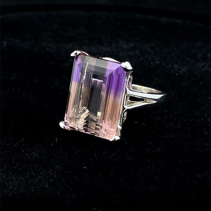 10ct Ametrine Ring in Sterling Silver